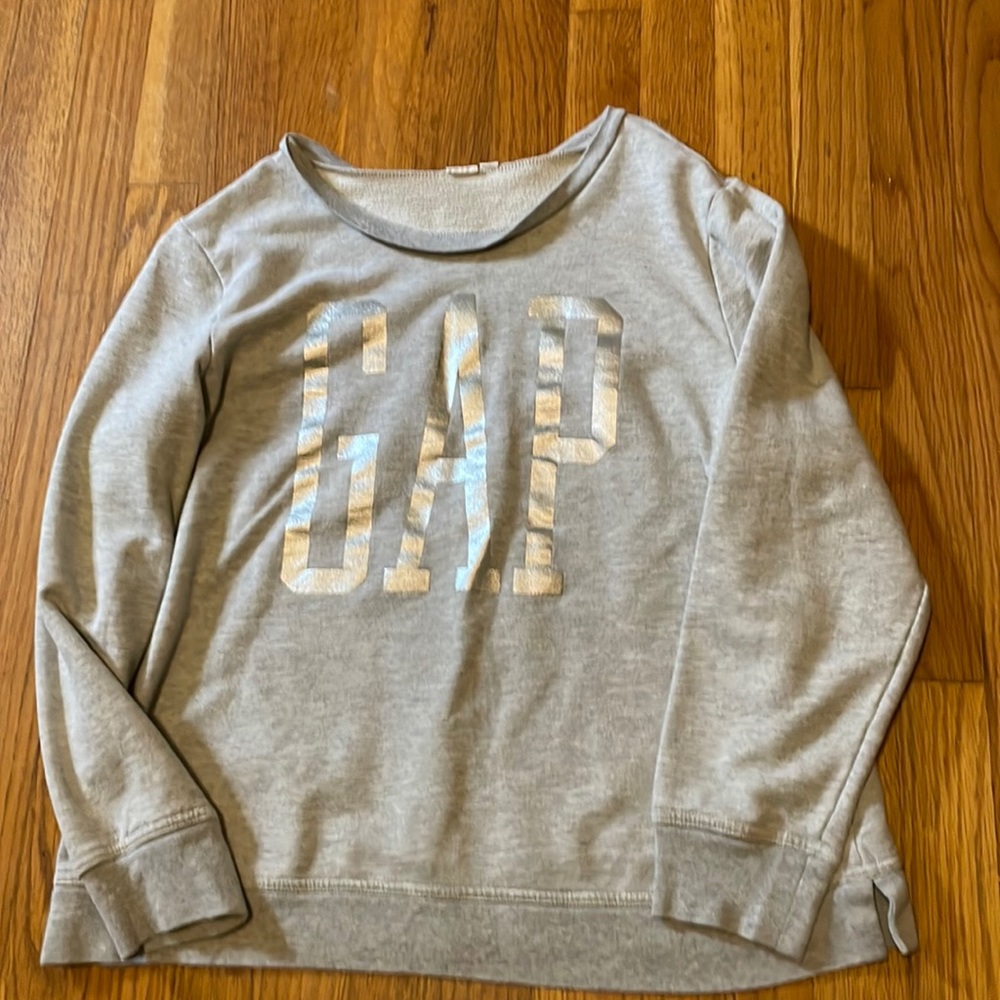 Grey Gap Crew Neck Size Large